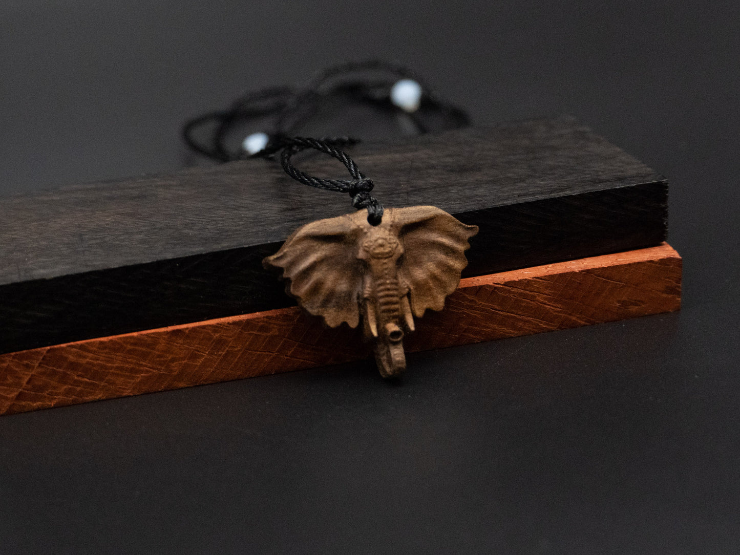 Elephant head pendand,wood carving,elephant head necklace,carve wooden pendant,carve pendant,Symbolizes strength, loyalty and longevity