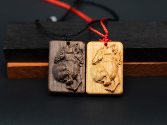 Horse  pendant,wood pendant,horse necklace,wood carving,carve pendant,carve wooden pendant,symbolized strength, vitality,courage and freedom