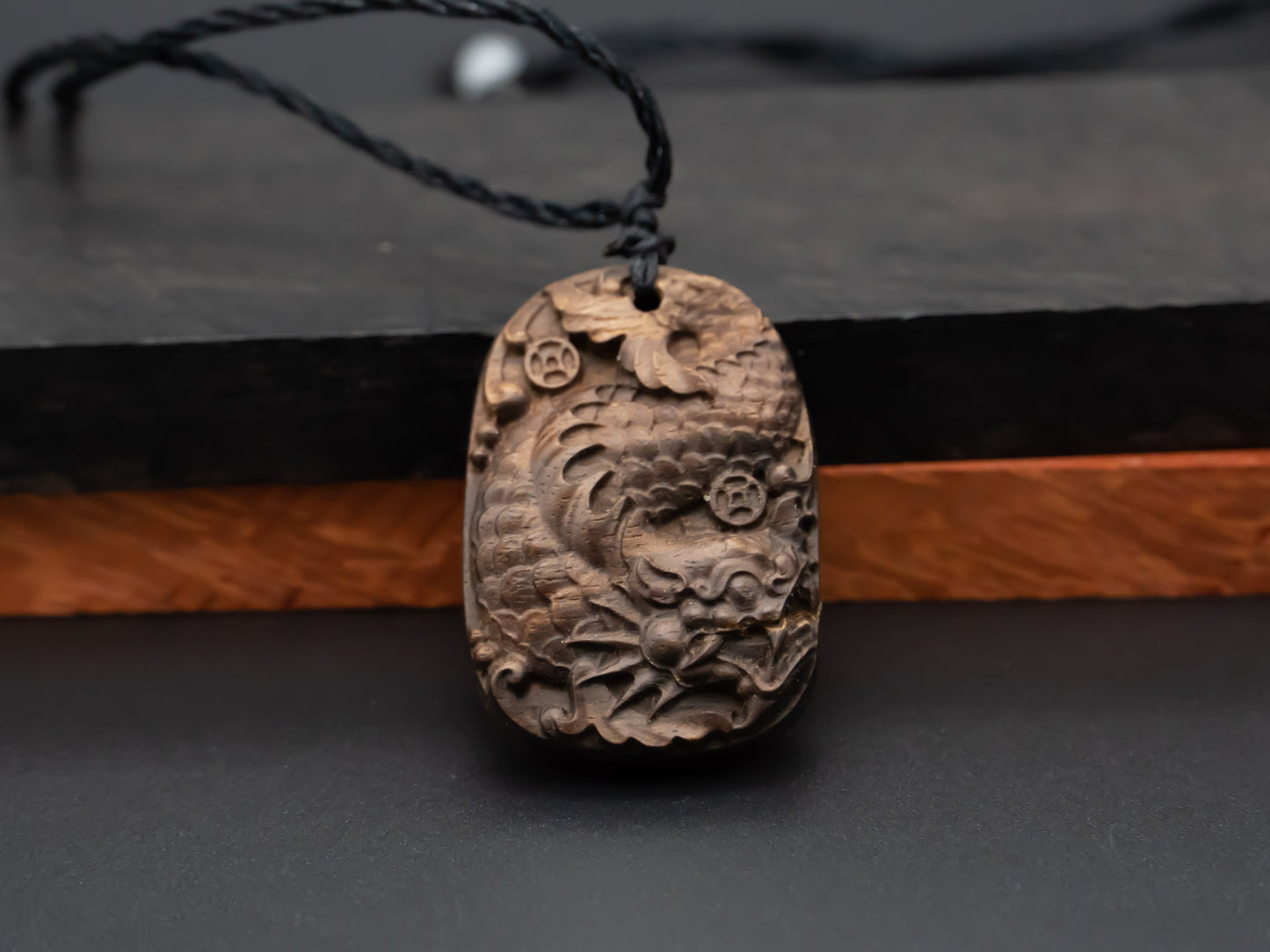 wood pendant,wooden dragon,wooden dragon pendant,wood carving,carve pendantcarve dragon pendant,carve wooden pendant, ,mens necklace