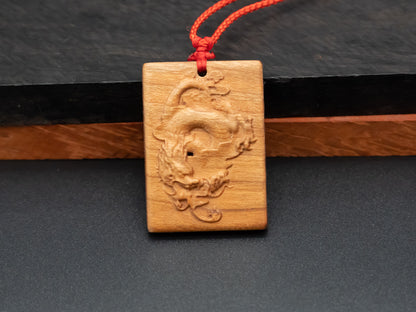 wood pendant,wooden dragon,wooden dragon pendant,wood carving,carve pendantcarve dragon pendant,carve wooden pendant, ,mens necklace