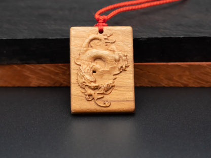 wood pendant,wooden dragon,wooden dragon pendant,wood carving,carve pendantcarve dragon pendant,carve wooden pendant, ,mens necklace