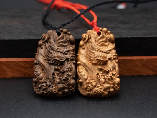 wood pendant,wooden dragon,wooden dragon pendant,wood carving,carve pendantcarve dragon pendant,carve wooden pendant, ,mens necklace