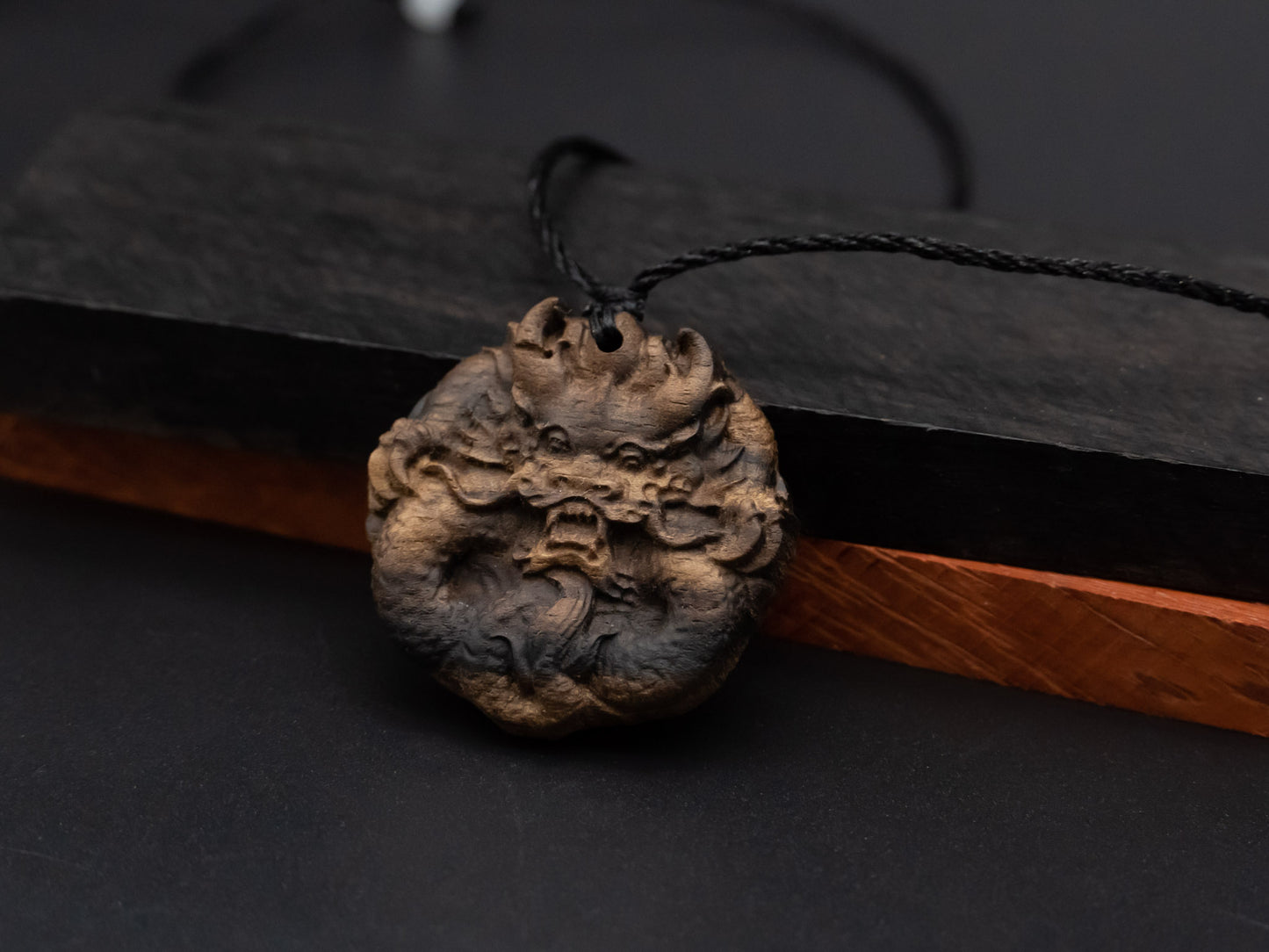 wood pendant,wooden dragon,wooden dragon pendant,wood carving,carve pendant,carve dragon pendant,carve wooden pendant, Year of the Dragon