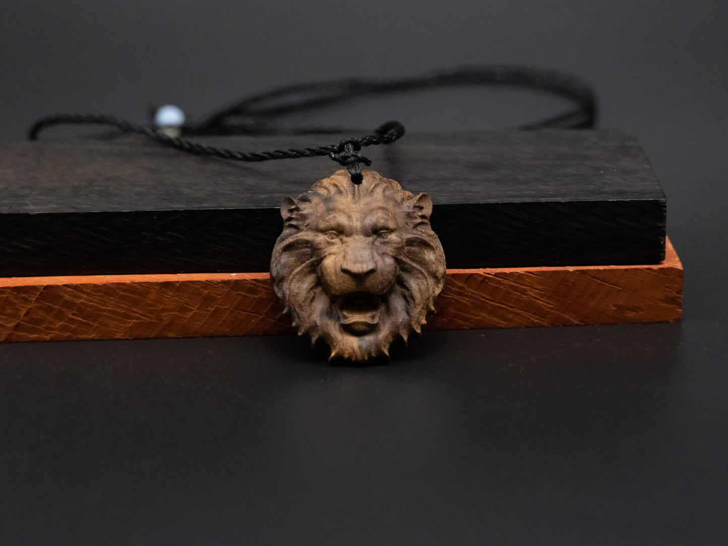 Lion head pendand,wood carving,Lion head relief,Lion head necklace,carve wooden pendant,carve pendant,carve wood