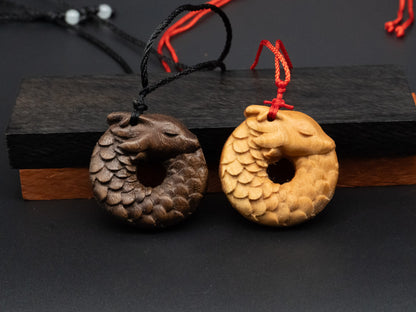 wood pendant,wooden dragon,wooden dragon pendant,Dragon circle,wood carving,carve pendant,carve dragon pendant,carve wooden pendant,