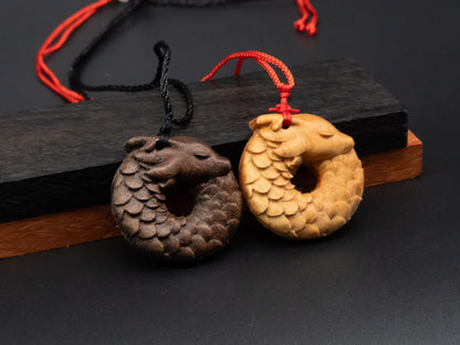 wood pendant,wooden dragon,wooden dragon pendant,Dragon circle,wood carving,carve pendant,carve dragon pendant,carve wooden pendant,