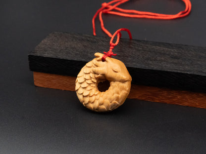 wood pendant,wooden dragon,wooden dragon pendant,Dragon circle,wood carving,carve pendant,carve dragon pendant,carve wooden pendant,