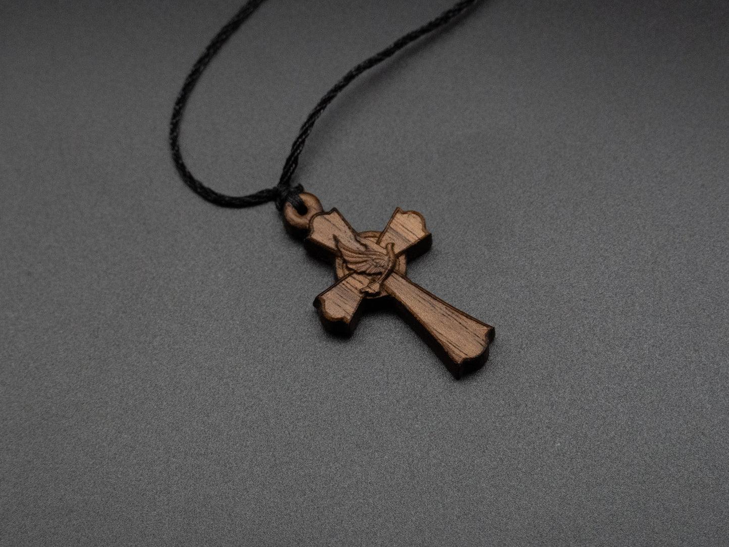 Cross Necklace,wood carving,cross with heart,Christian Necklace, Religious Jewelry Gift, Cross Pendant, wooden cross,wood carving