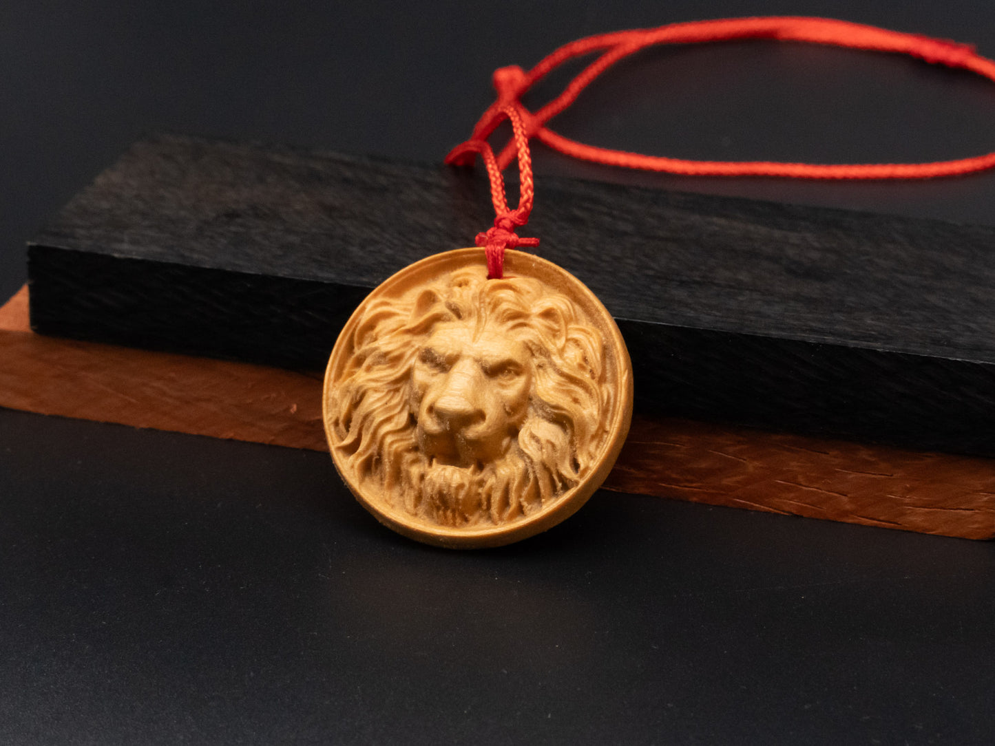 Lion head pendand,wood carving,Lion head relief,Lion head necklace,carve wooden pendant,carve pendant,carve wood