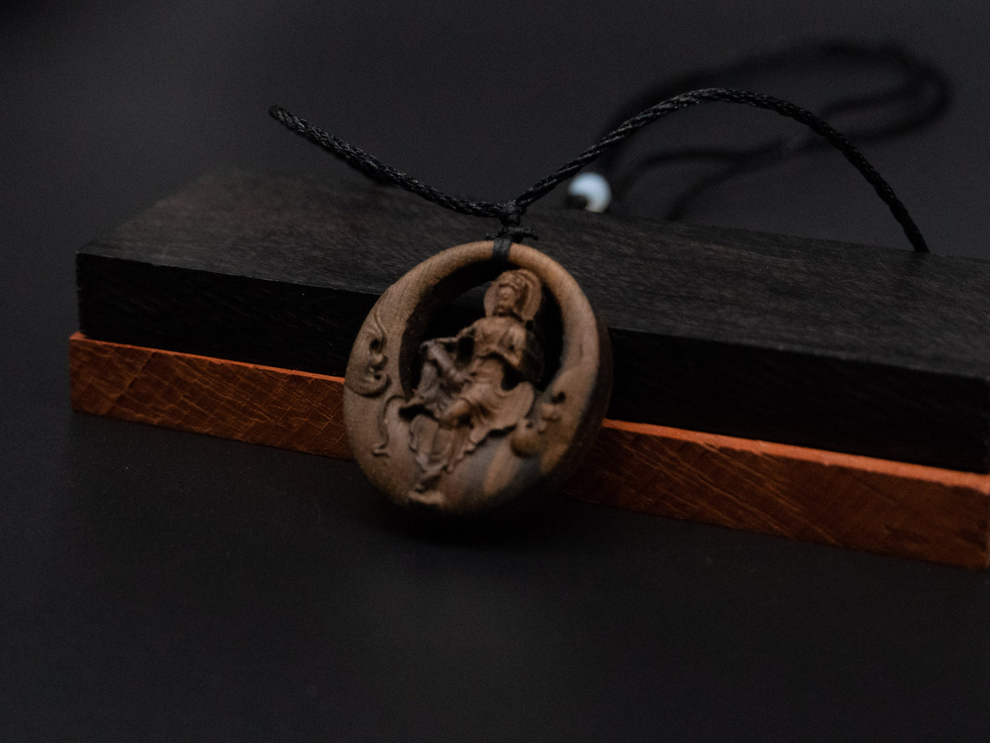 wood carving, Avalokiteshvara pendant,guanyin necklace,Buddhism pendant,carve pendant,meaning peace of mind, kindness