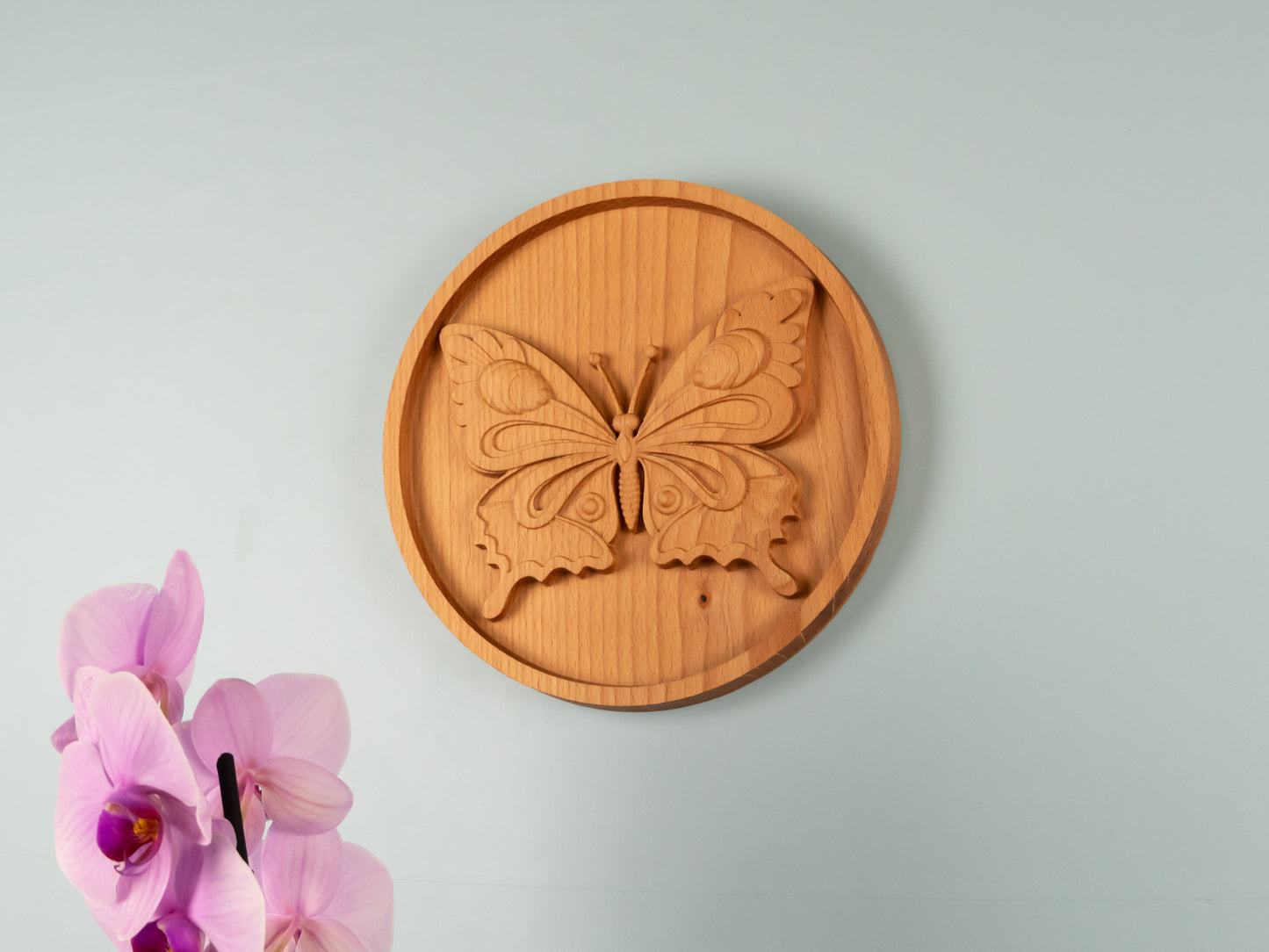 Wooden Butterfly Decor,Wall decor,home decor,Wood relief sculpture ,Wood Wall Hanging, Wood Carving,living，Home Decoration