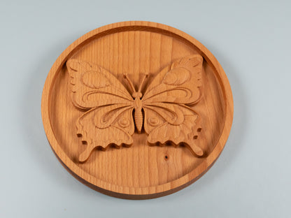 Wooden Butterfly Decor,Wall decor,home decor,Wood relief sculpture ,Wood Wall Hanging, Wood Carving,living，Home Decoration