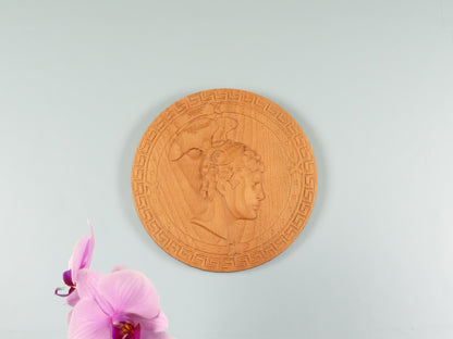 Perseus Wooden Wall Art ,wood carving,home decor,sulpture relief,relief art,Ancient Greek Mythology,Relief Sculpture