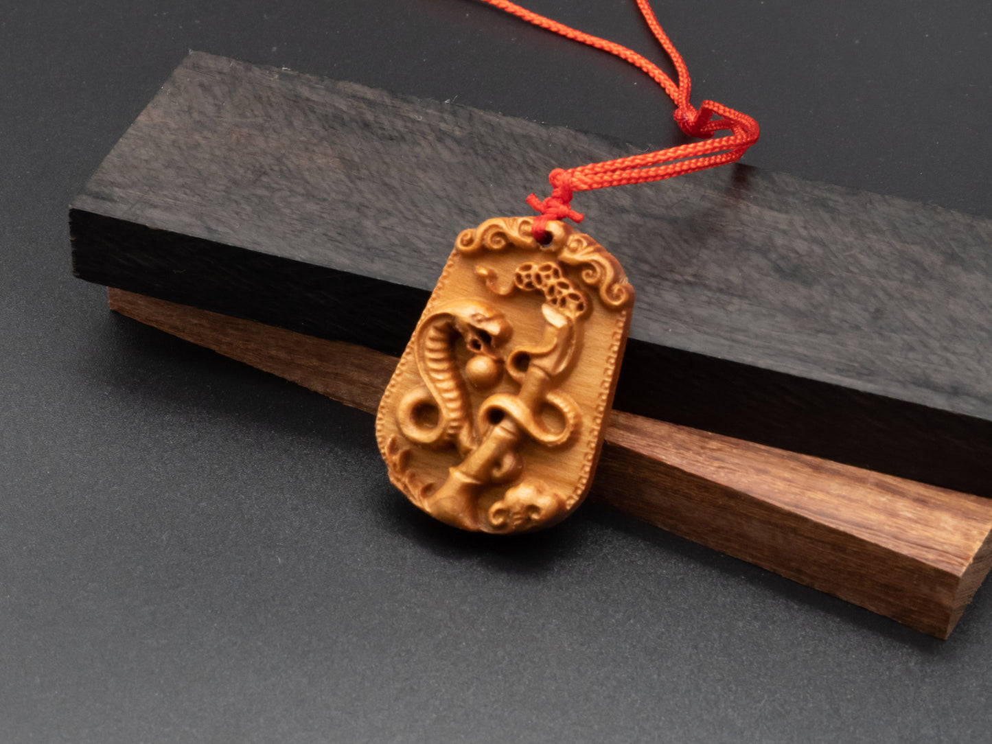 snake pendant necklace,wood pendant,engraved necklace,zodiac necklace,year of snake,pendant necklace,animal Necklace,exotic wood necklace