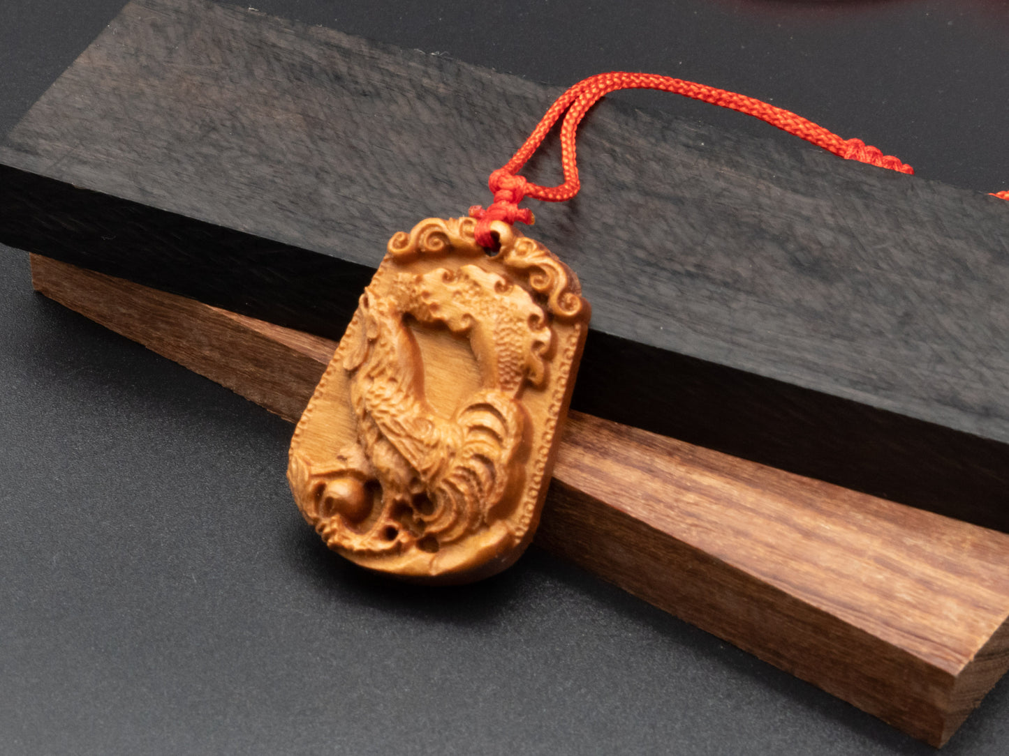 rooster pendant necklace,wood pendant,engraved necklace,zodiac necklace,year rooster,pendant necklace,animal Necklace,exotic wood necklace