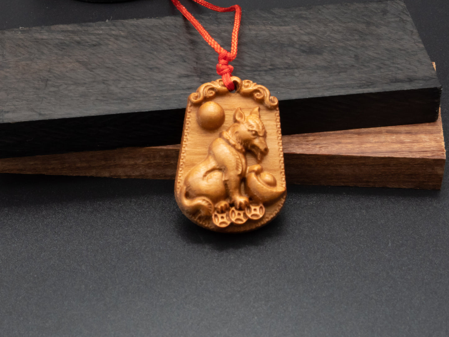 Dog pendant necklace,wood pendant,dog necklace,zodiac dog pendant,year of dog,exotic wood necklace,animal necklace