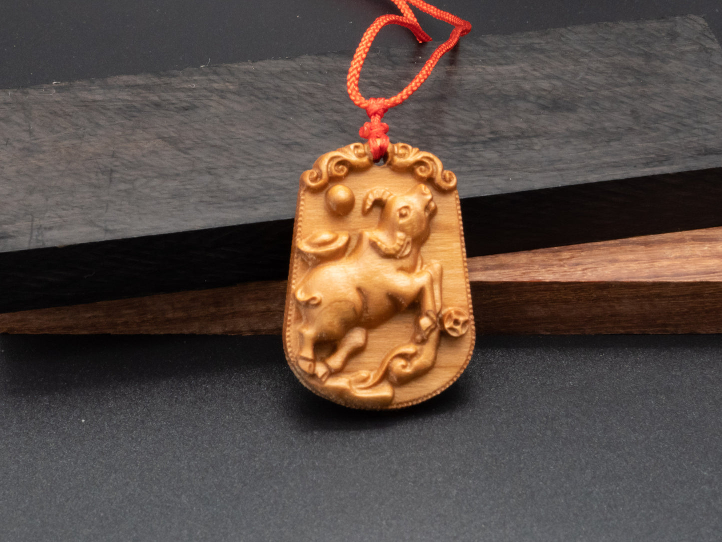 ox pendant necklace,wood pendant,engraved necklace,zodiac necklace,year of ox,pendant necklace,animal Necklace,exotic wood necklace