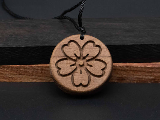 wood necklace,flower pendant,geometry necklace ,wood penant,Blessing necklace,Symbol necklace,wood carving,carve wooden pendant