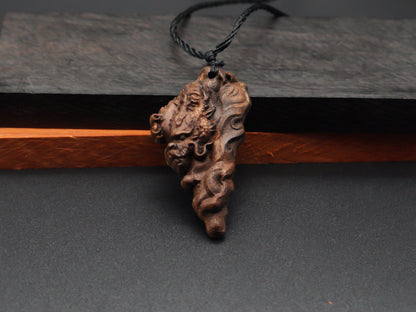 wood pendant,wooden dragon,wooden dragon pendant,wood carving,carve pendantcarve dragon pendant,carve wooden pendant, ,mens necklace