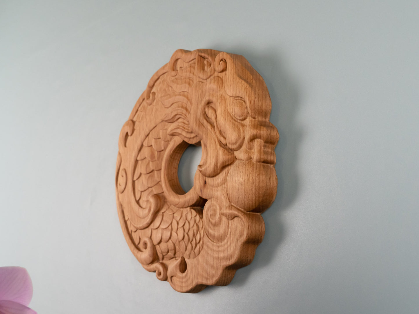 Wooden Dragon Decor,Wall decor,home decor,Wood relief sculpture ,Wood Wall Hanging, Wood Carving,living，Home Decoration