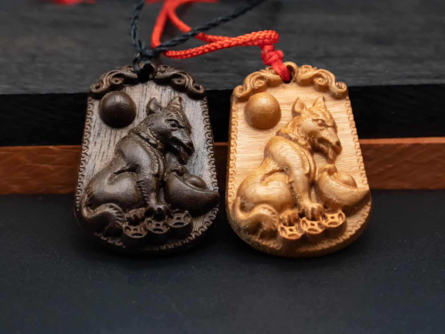 Dog pendant necklace,wood pendant,dog necklace,zodiac dog pendant,year of dog,exotic wood necklace,animal necklace