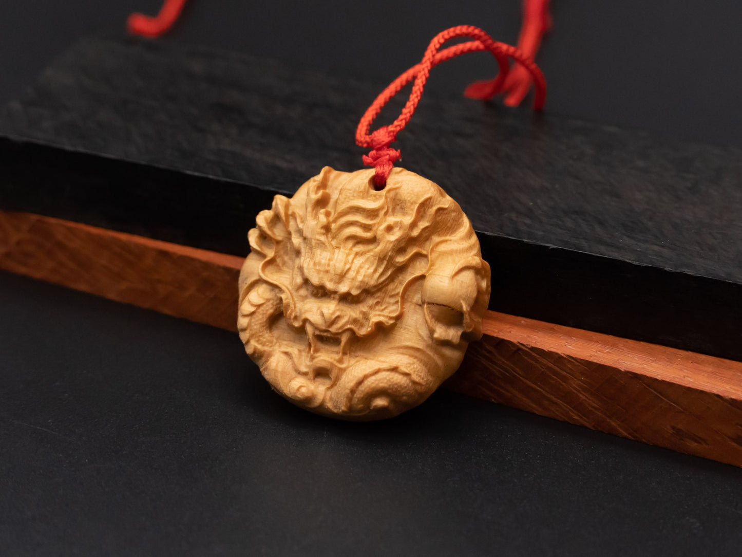 wood pendant,wooden dragon,wooden dragon pendant,wood carving,carve pendant,carve dragon pendant,carve wooden pendant, Year of the Dragon