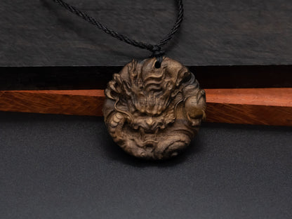 wood pendant,wooden dragon,wooden dragon pendant,wood carving,carve pendant,carve dragon pendant,carve wooden pendant, Year of the Dragon