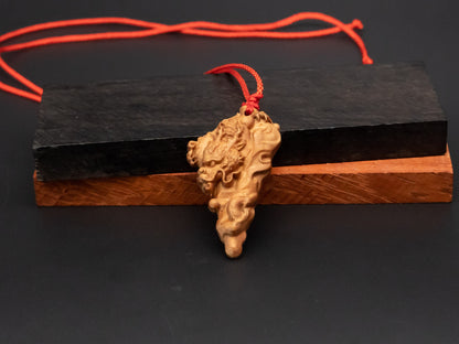 wood pendant,wooden dragon,wooden dragon pendant,wood carving,carve pendantcarve dragon pendant,carve wooden pendant, ,mens necklace