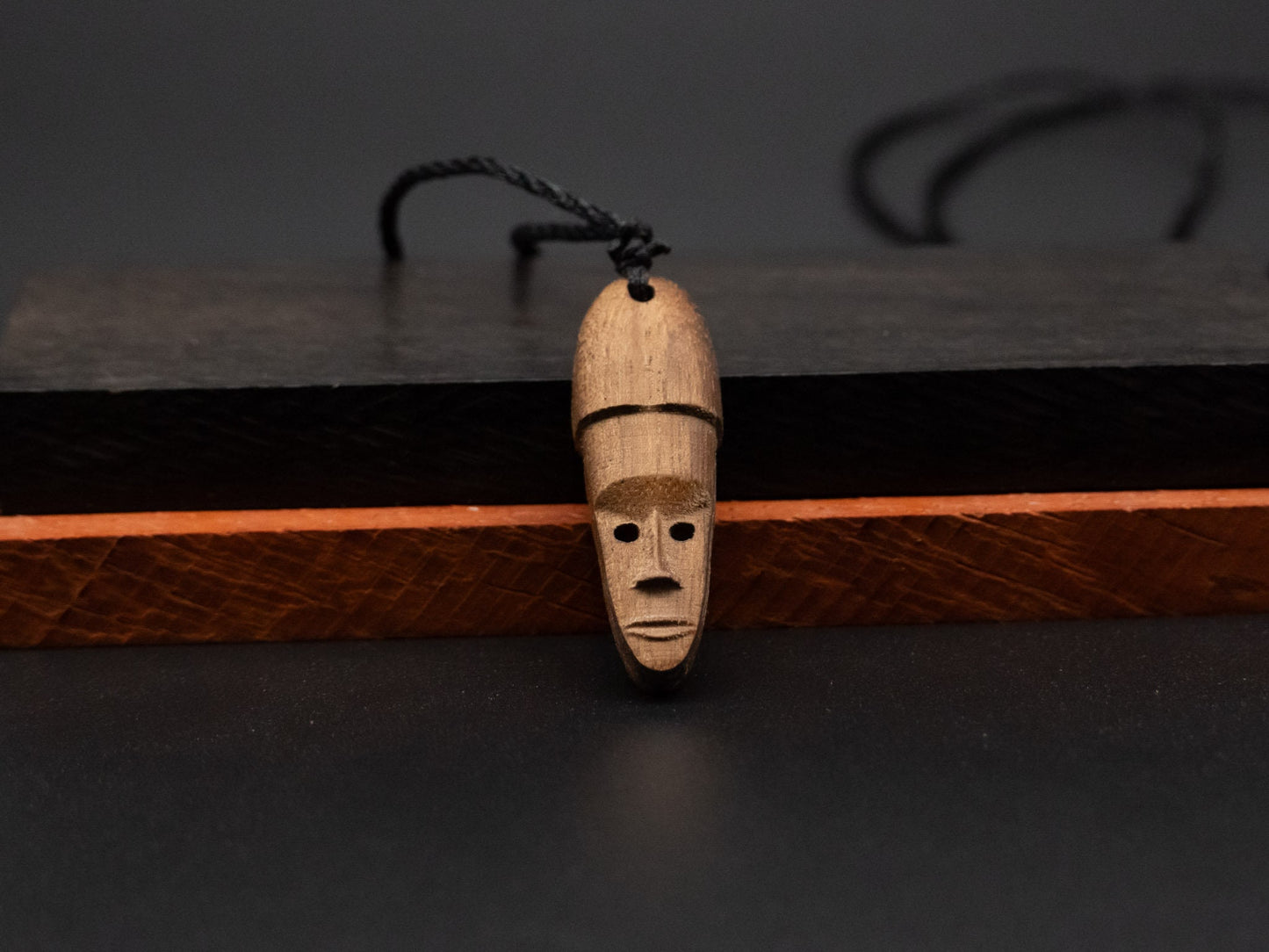 African pendant necklace,wood carving,african mask pendant,wood african head relief,wooden african pendant,african gift,African Finding