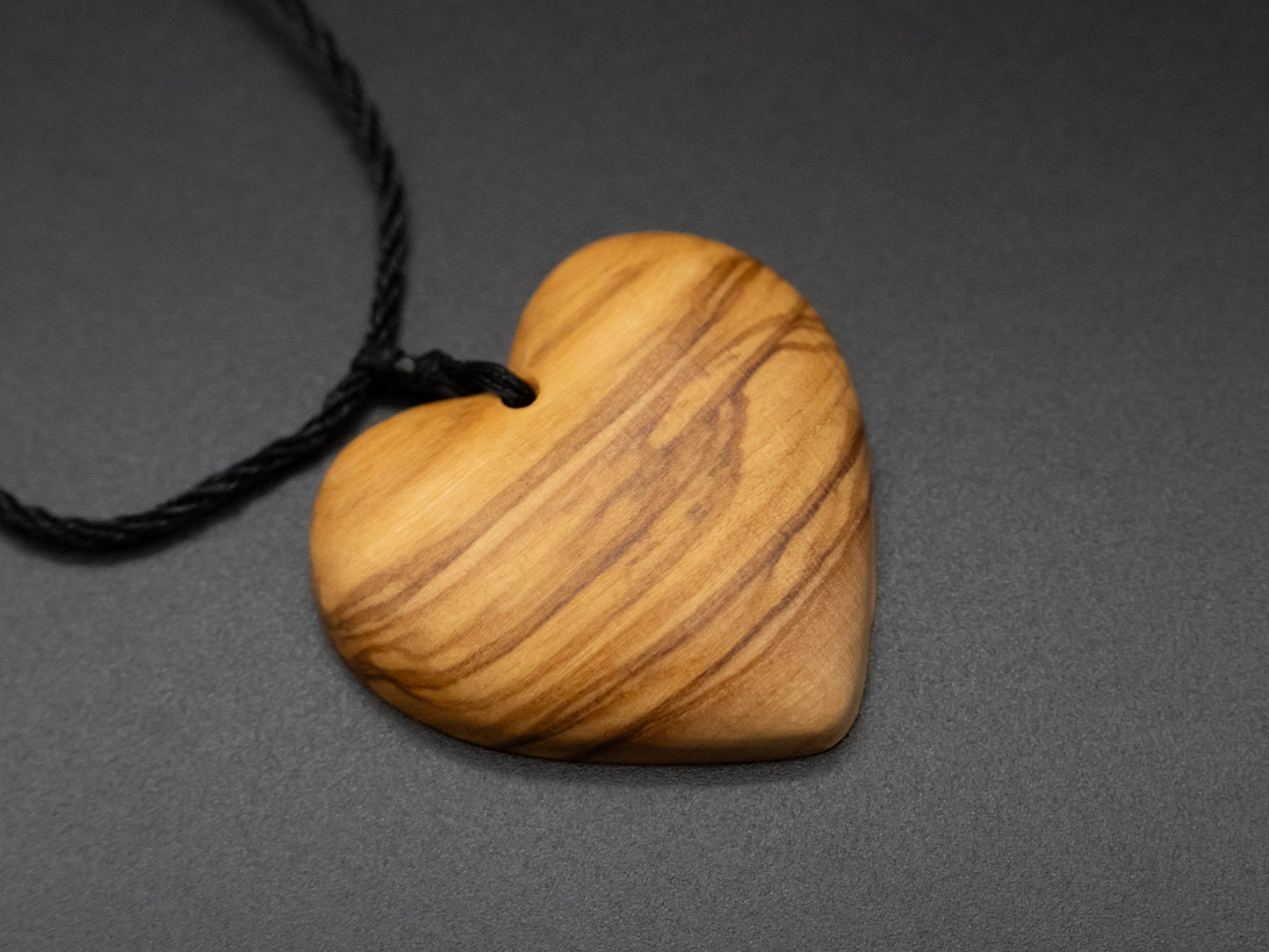 Heart pendant,Unique love heart jewelry,carve pendant necklace,carve olive wood pendant necklace,wood carving,wood pendant,olive heart