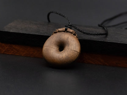 necklace for safety and peace,wood carving necklace,wood pendant,wooden necklace,necklace of protection and well-being