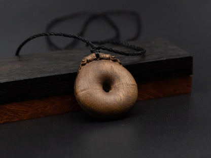 necklace for safety and peace,wood carving necklace,wood pendant,wooden necklace,necklace of protection and well-being