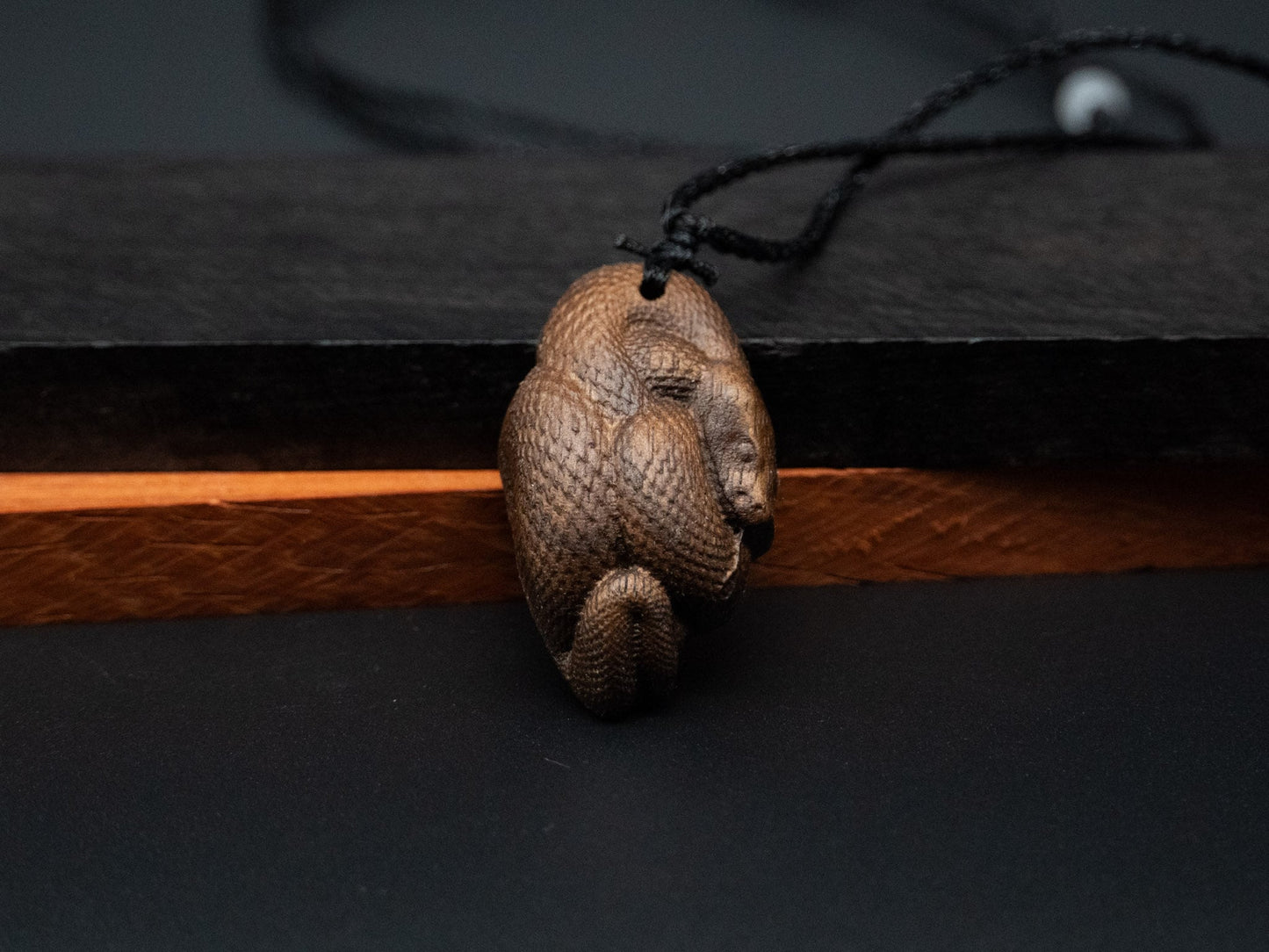 snake necklace,wood snake pendant,wood carving,carve snake pendant,carve wooden pendant,year of snake,symbolize Transformation and Rebirth