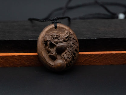 tiger necklace,wood pendant,engraved necklace,mens necklace,animal necklace, wood tiger necklace,Symbolizing unstoppable force