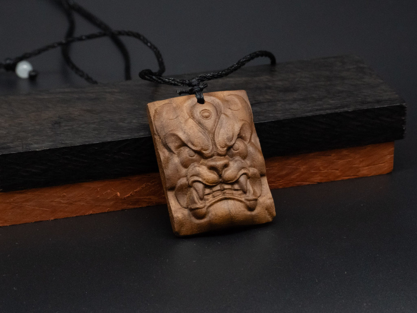 wood pendant,wooden monster,wooden monster pendant,monster circle,wood carving,carve pendant,carve monster pendant,carve wooden pendant