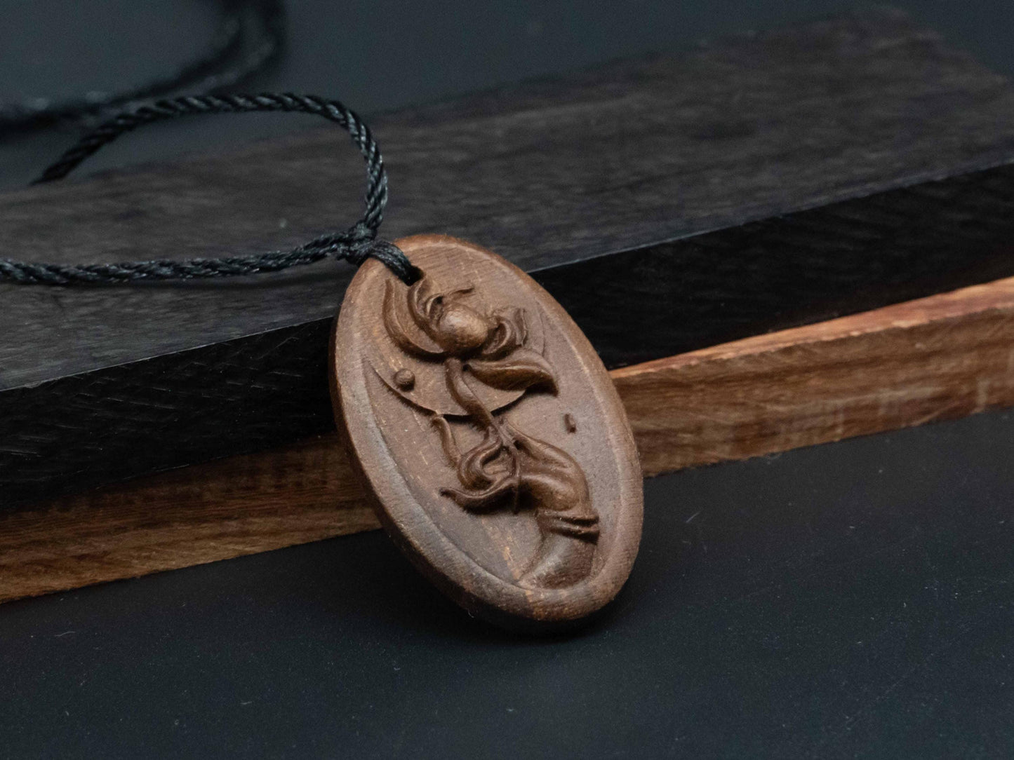 Hand pendant,Buddhism pendant,Lotus wood pendant,engraved necklace,carve lotus pendant,wood necklace, symbolizes rebirth and purity