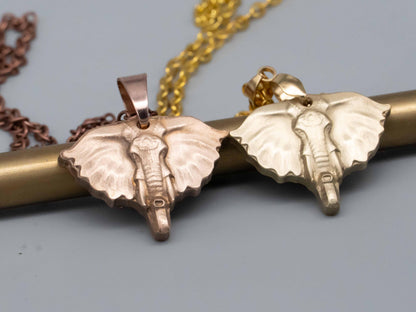 Elegant Bronze & Brass Elephant Art: Pendants, Necklaces, Reliefs, and Vintage Carvings - Shop Now!