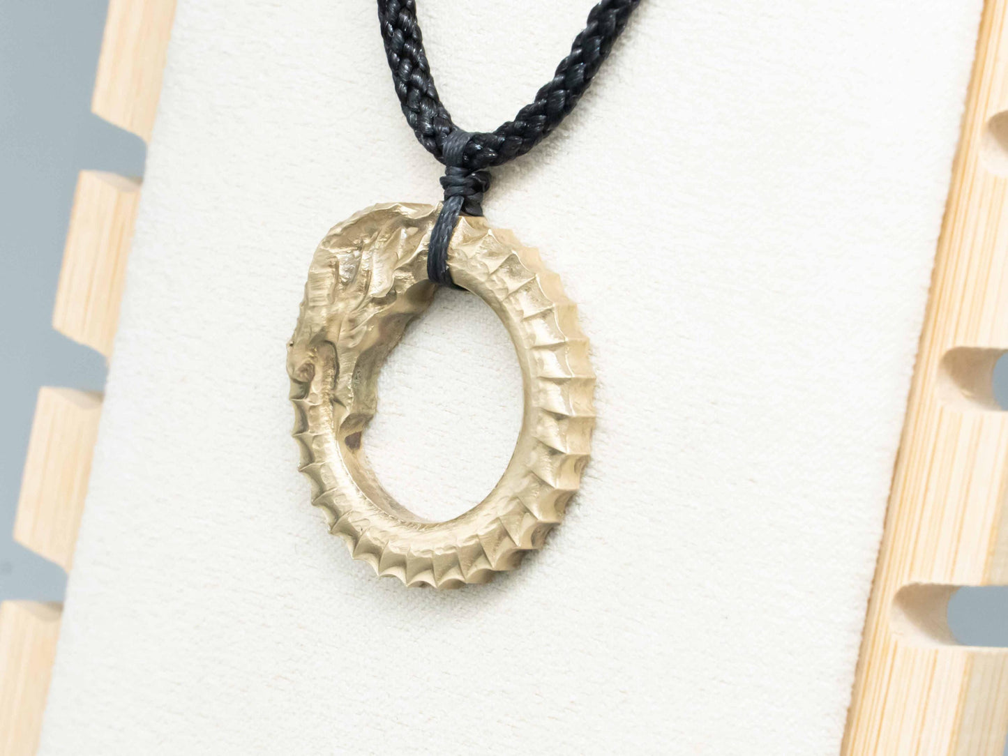 Vintage Brass Ouroboros Dragon Pendant Necklace,dragon pendant,Symbol of Eternity, Renewal, and Infinite Life Cycle