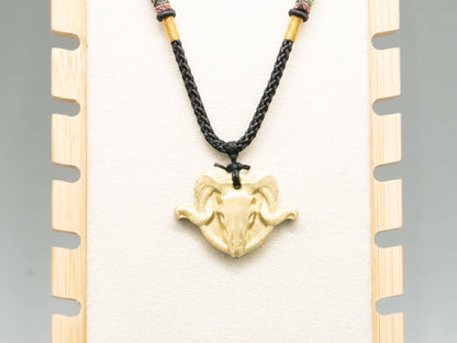 Vintage Brass Goat Skull Necklace – Intricately Carved Pendant for Men & Women | Unique Brass Jewelry | Perfect Gift for Any Occasion