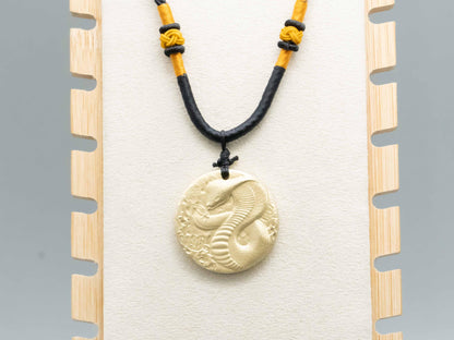 2025 Year of the Snake,Vintage Brass King Cobra Snake Pendant Necklace ,Brass Snake Relief Necklace , Unique Animal Jewelry