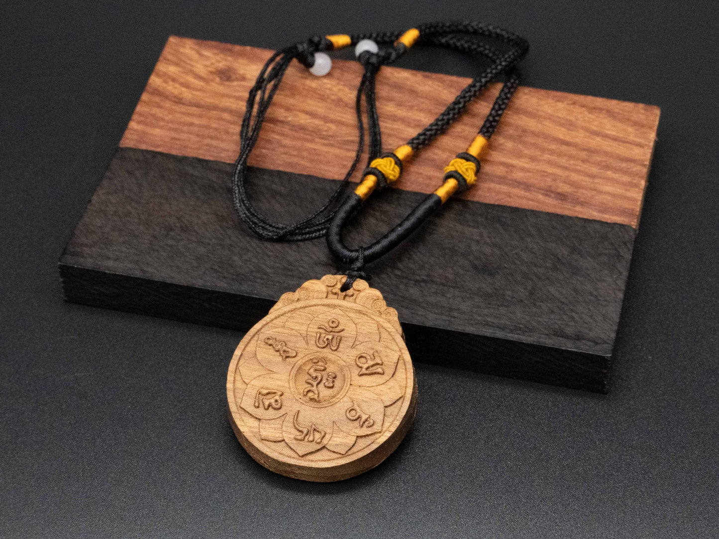 tibet buddhism,buddhism pendant,wooden pendant,wood carving,carve wooden pendant,Symbolizing reincarnation and the cycle of life