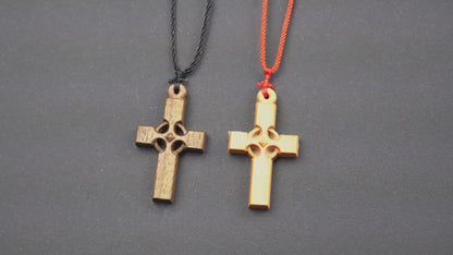 Cross Necklace,wood carving,cross with heart,Christian Necklace, Religious Jewelry Gift, Cross Pendant, wooden cross,wood carving